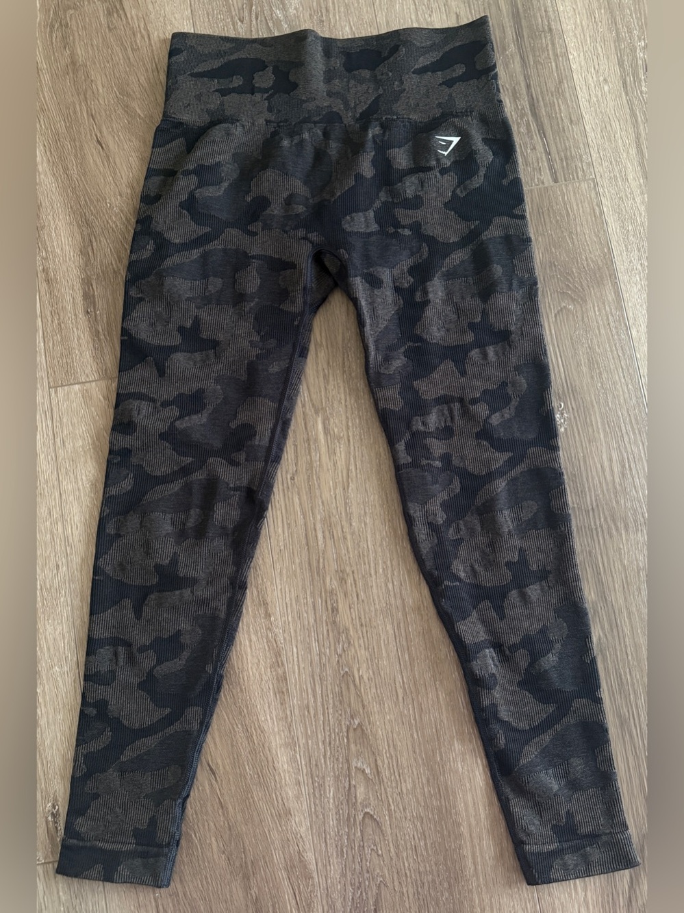 Gymshark Adapt Camo Seamless Leggings Black Camo Brown High Waisted Medium M